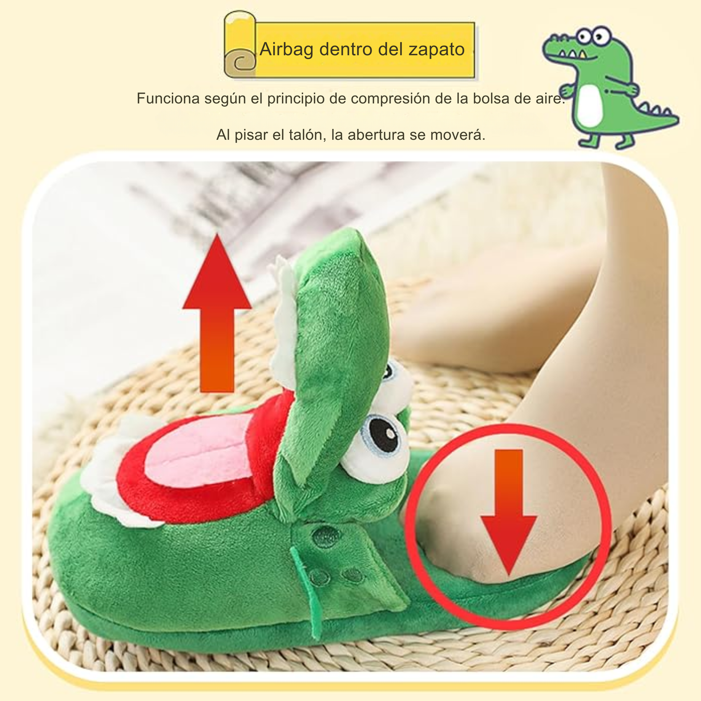Pantuflas de Cocodrilo Animadas